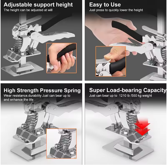 Heavy-Duty Labor-Saving Arm Tool Jack Lifter