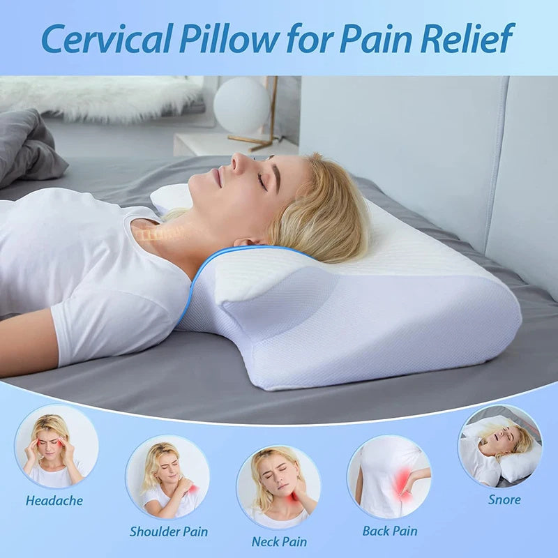 2-in-1 Cervical Pillow – Orthopedic Comfort & Ergonomic Support